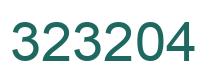 Number 323204 green image