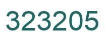 Number 323205 green image