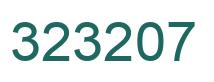 Number 323207 green image