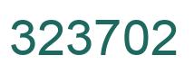 Number 323702 green image