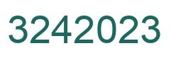 Number 3242023 green image