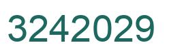 Number 3242029 green image