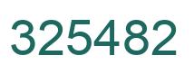 Número 325482 imagen verde