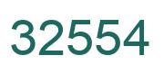 Number 32554 green image