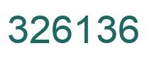 Número 326136 imagen verde