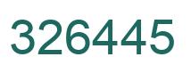 Número 326445 imagen verde