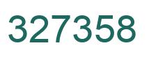 Number 327358 green image
