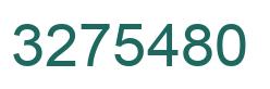 Number 3275480 green image