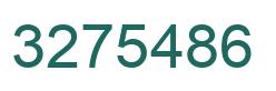 Number 3275486 green image
