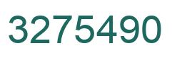 Number 3275490 green image