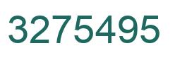 Number 3275495 green image