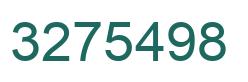 Number 3275498 green image