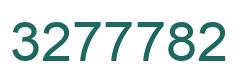 Number 3277782 green image