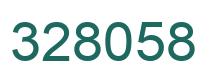 Number 328058 green image
