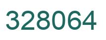 Number 328064 green image