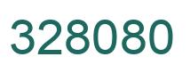 Number 328080 green image