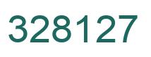 Number 328127 green image