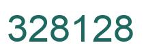 Number 328128 green image