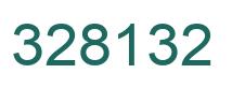 Number 328132 green image