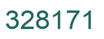 Number 328171 green image