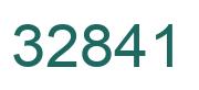Number 32841 green image