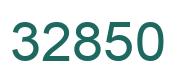 Number 32850 green image