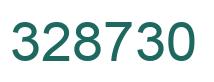 Number 328730 green image