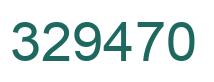 Number 329470 green image