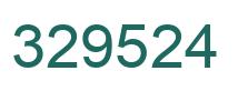 Number 329524 green image