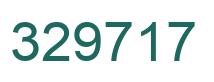 Number 329717 green image