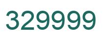 Number 329999 green image