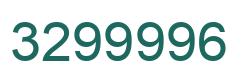 Number 3299996 green image