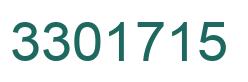 Número 3301715 imagen verde