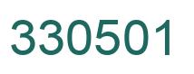 Number 330501 green image