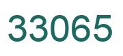 Number 33065 green image