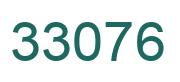 Number 33076 green image