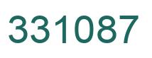 Number 331087 green image