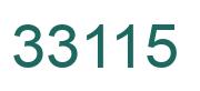 Number 33115 green image