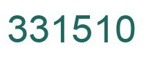 Number 331510 green image