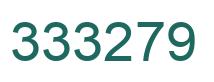Number 333279 green image