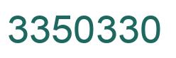 Number 3350330 green image