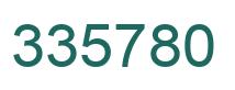 Number 335780 green image