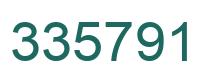 Number 335791 green image