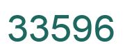 Number 33596 green image