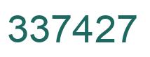 Número 337427 imagen verde