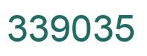 Number 339035 green image