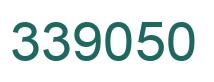 Number 339050 green image