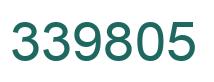 Number 339805 green image