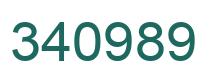 Number 340989 green image