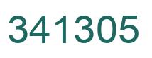 Number 341305 green image